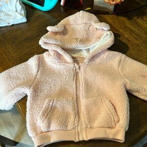 Light pink & white hoodie